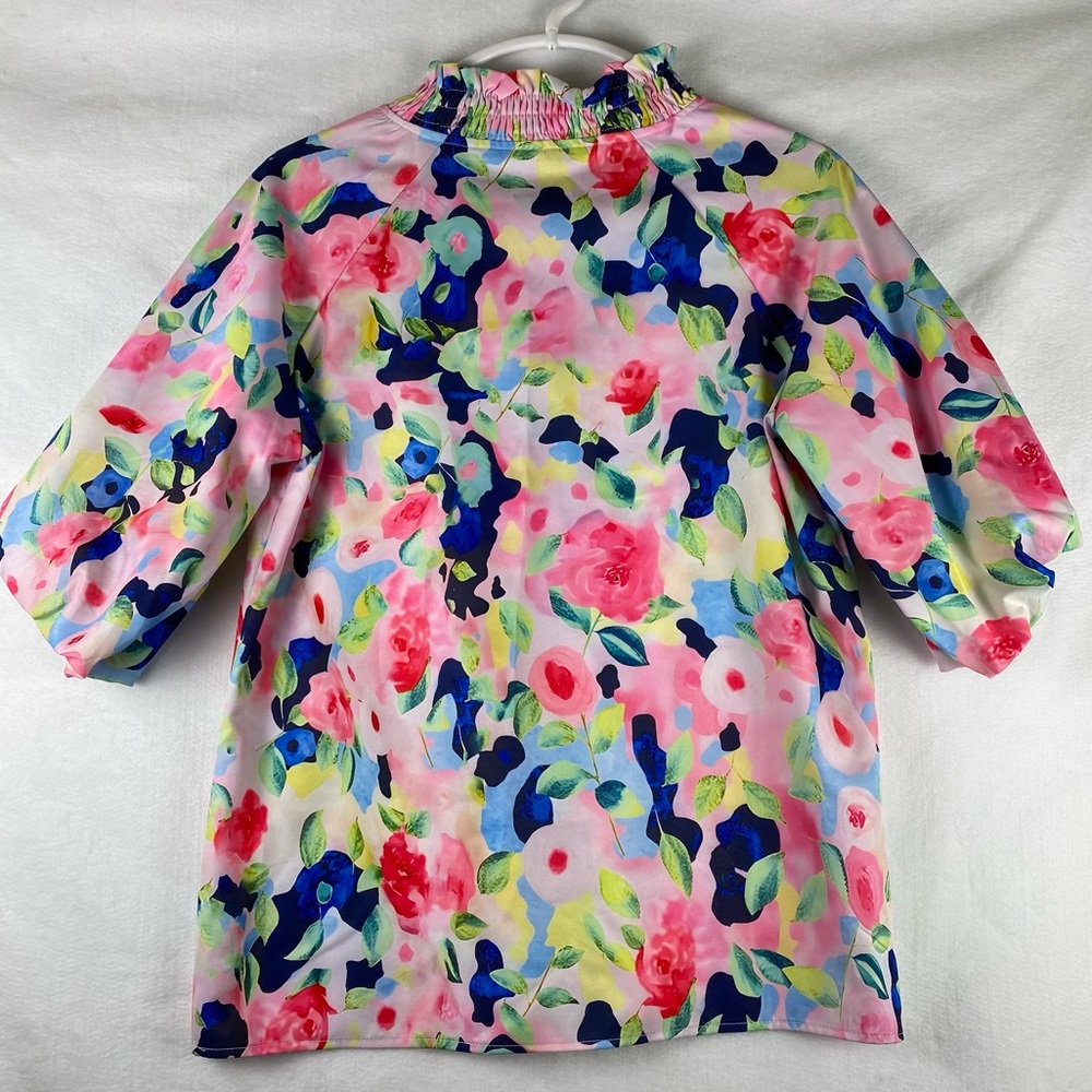 The Blue Door Boutique | NWOT Women’s Posie Puff Floral Sleeve Top | Medium | - Picture 9 of 12